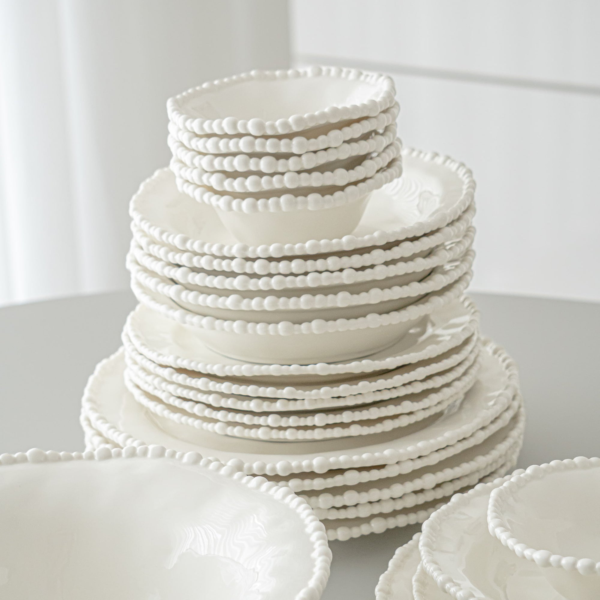SERVICE DE TABLE SEA PEARL | 27 PIECES | 6 PERSONNES