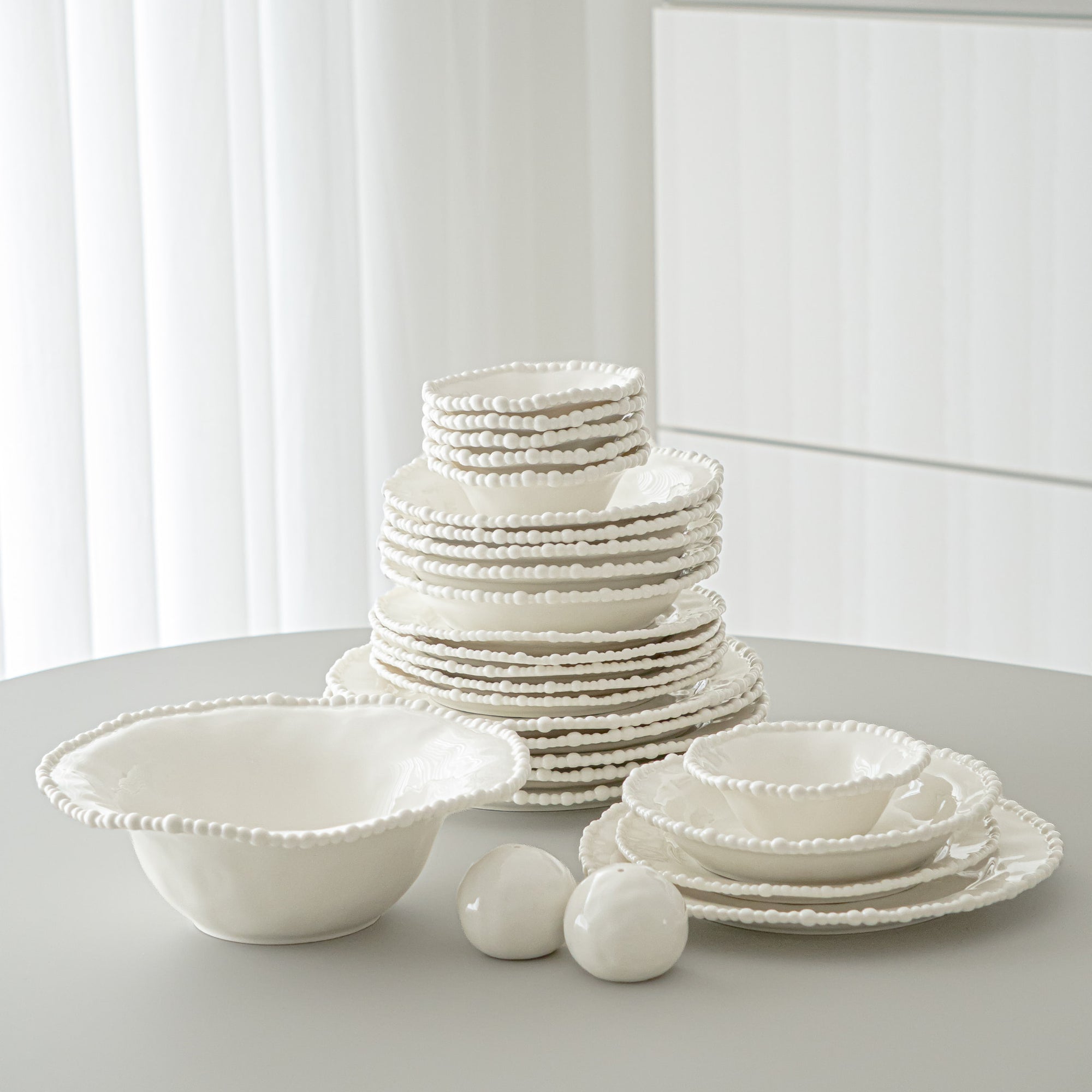 SERVICE DE TABLE SEA PEARL | 27 PIECES | 6 PERSONNES