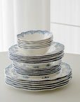 SERVICE DE TABLE VINTAGE BLEU | 25 PIECES | 6 PERSONNES