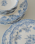 SERVICE DE TABLE VINTAGE BLEU | 25 PIECES | 6 PERSONNES