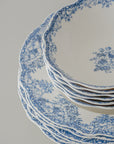 SERVICE DE TABLE VINTAGE BLEU | 25 PIECES | 6 PERSONNES