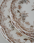 SERVICE DE TABLE VINTAGE MARRON | 25 PIECES | 6 PERSONNES
