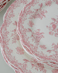 SERVICE DE TABLE VINTAGE ROUGE | 25 PIECES | 6 PERSONNES