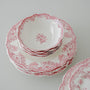 SERVICE DE TABLE VINTAGE ROUGE | 25 PIECES | 6 PERSONNES