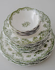 SERVICE DE TABLE VINTAGE VERT | 25 PIECES | 6 PERSONNES