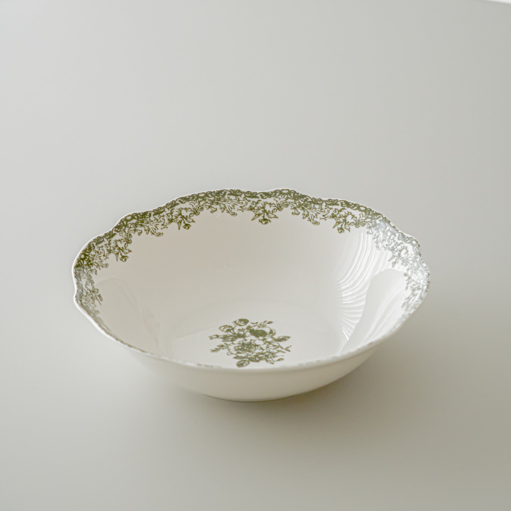 SERVICE DE TABLE VINTAGE VERT | 25 PIECES | 6 PERSONNES