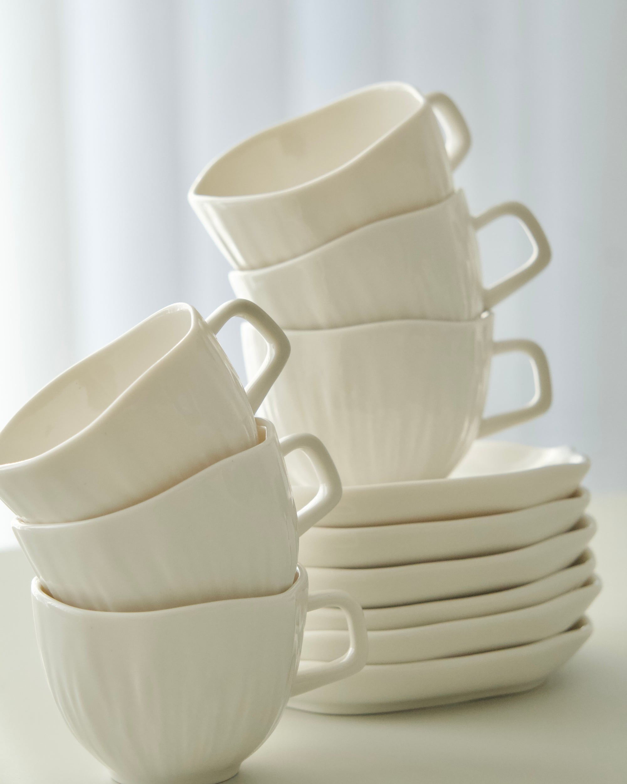 SERVICE A ESPRESSO CERMICO BLANC 12 PIECES 6 PERSONNES 90ML