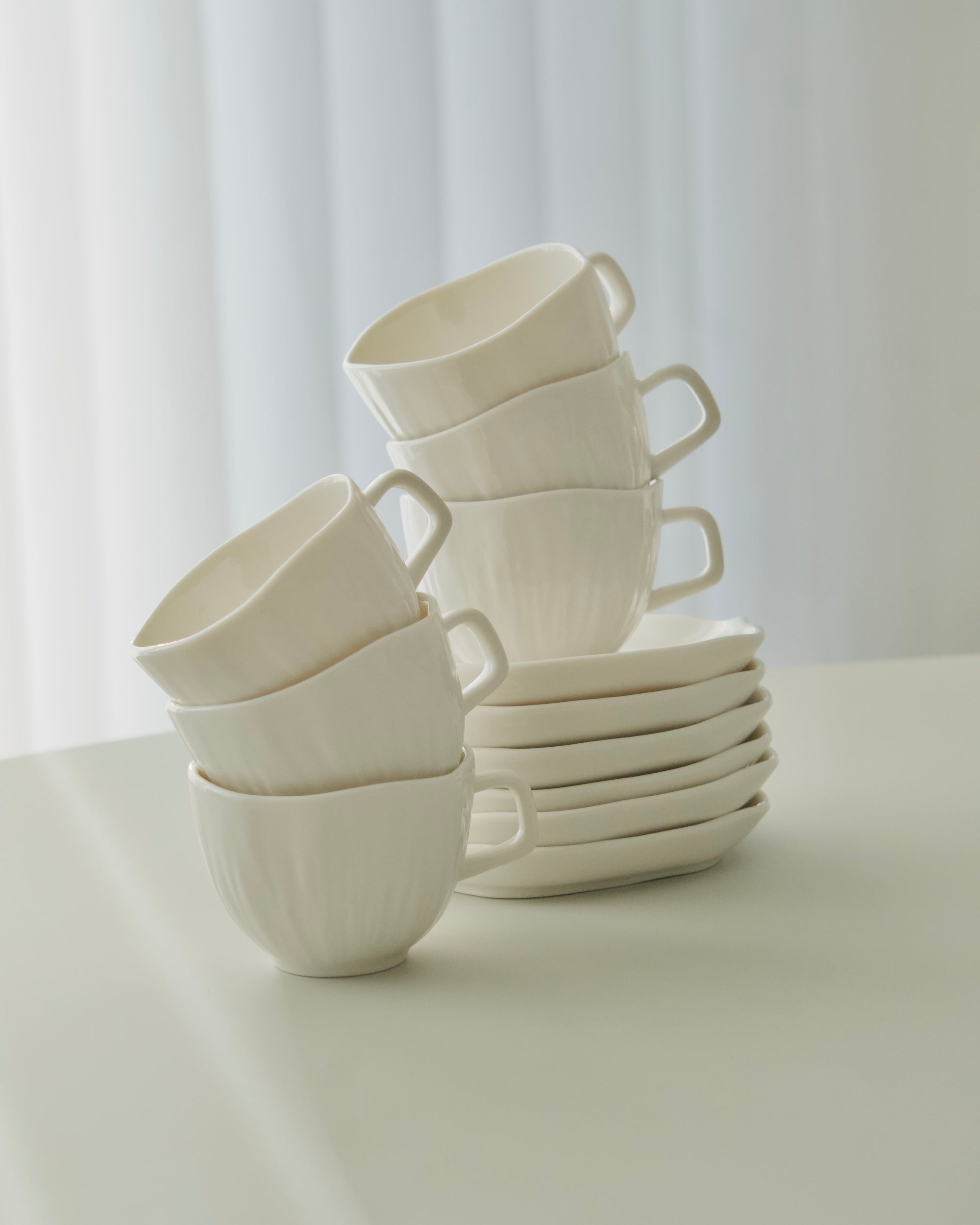 SERVICE A ESPRESSO CERMICO BLANC 12 PIECES 6 PERSONNES 90ML