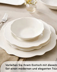 KARACA SERVICE DE TABLE VERA WHITE 12 PERSONNES 59 PIECES