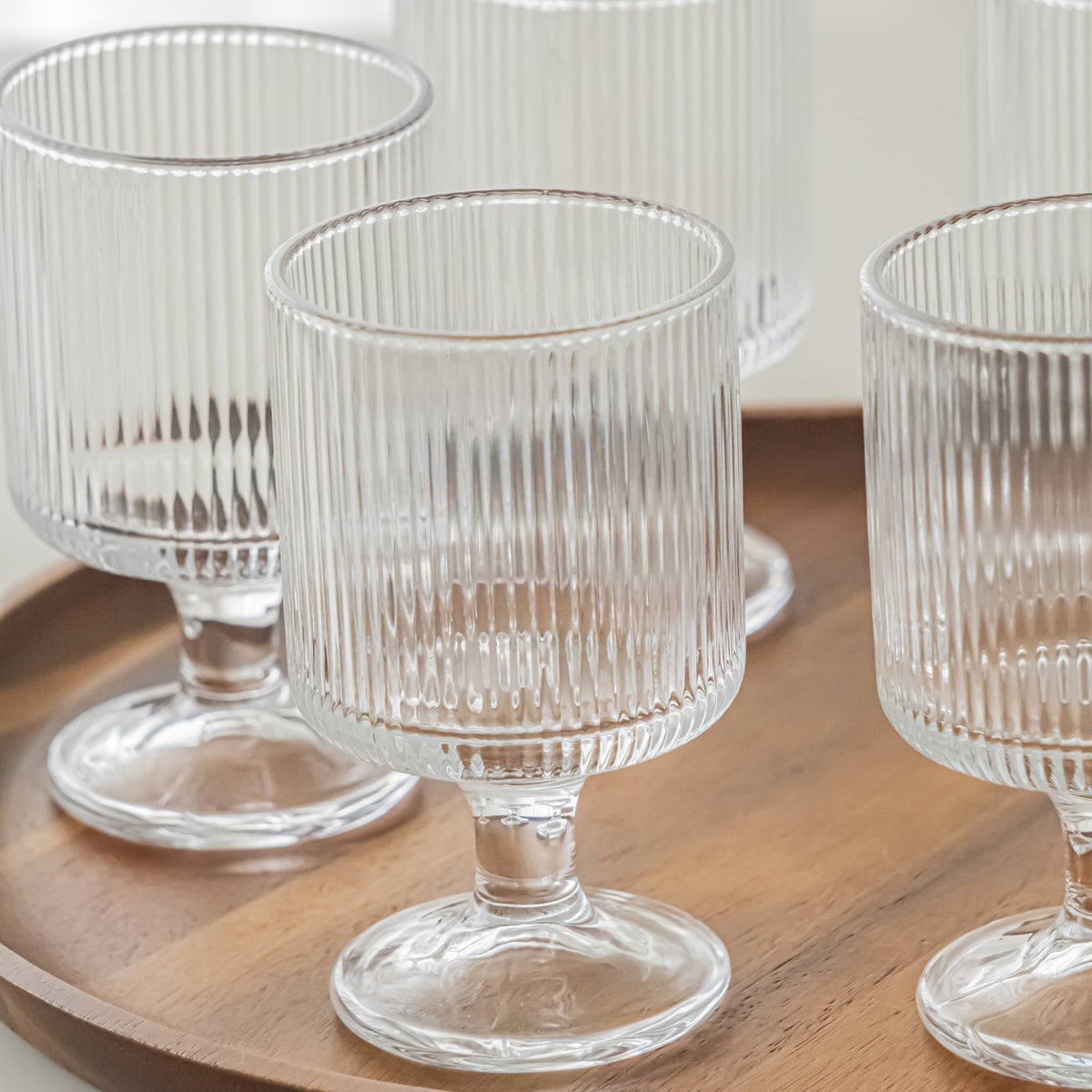 VERRE A PIED RIPPLE TOWER | 220 ML | 6 PIECES