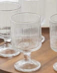 VERRE A PIED RIPPLE TOWER | 220 ML | 6 PIECES