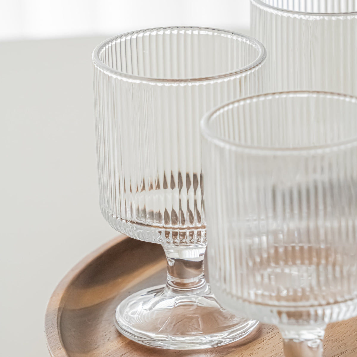 VERRE A PIED RIPPLE TOWER | 220 ML | 6 PIECES
