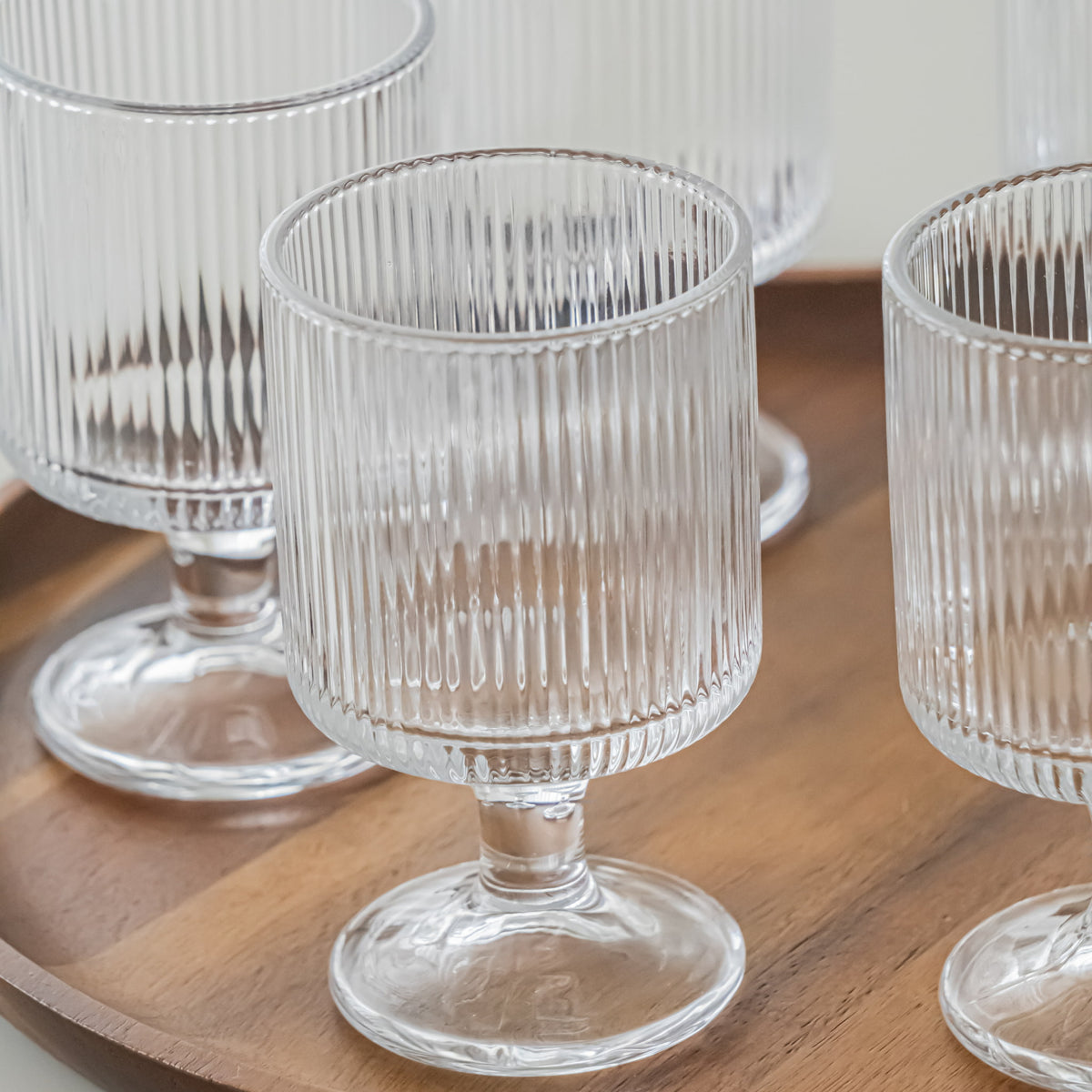 VERRE A PIED RIPPLE TOWER | 220 ML | 6 PIECES
