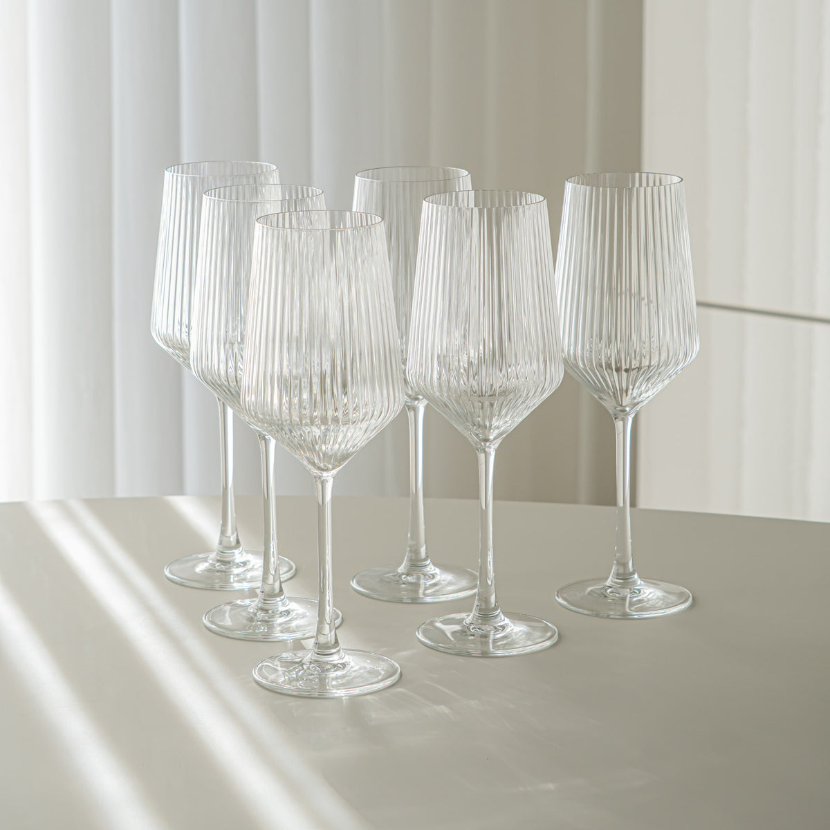 VERRE A VIN/FLUTES LINES | 360ML | 6 PIECES