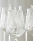 VERRE A VIN/FLUTES LINES | 360ML | 6 PIECES