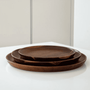ASSIETTES PLATES EN BOIS D'ACACIA | 3 PIECES | 23CM | 28CM | 32CM