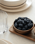 PLATEAU SNACK BOWL ACACIA BEDUM | 3 BOLS | 1 SUPPORT | 32x10cm
