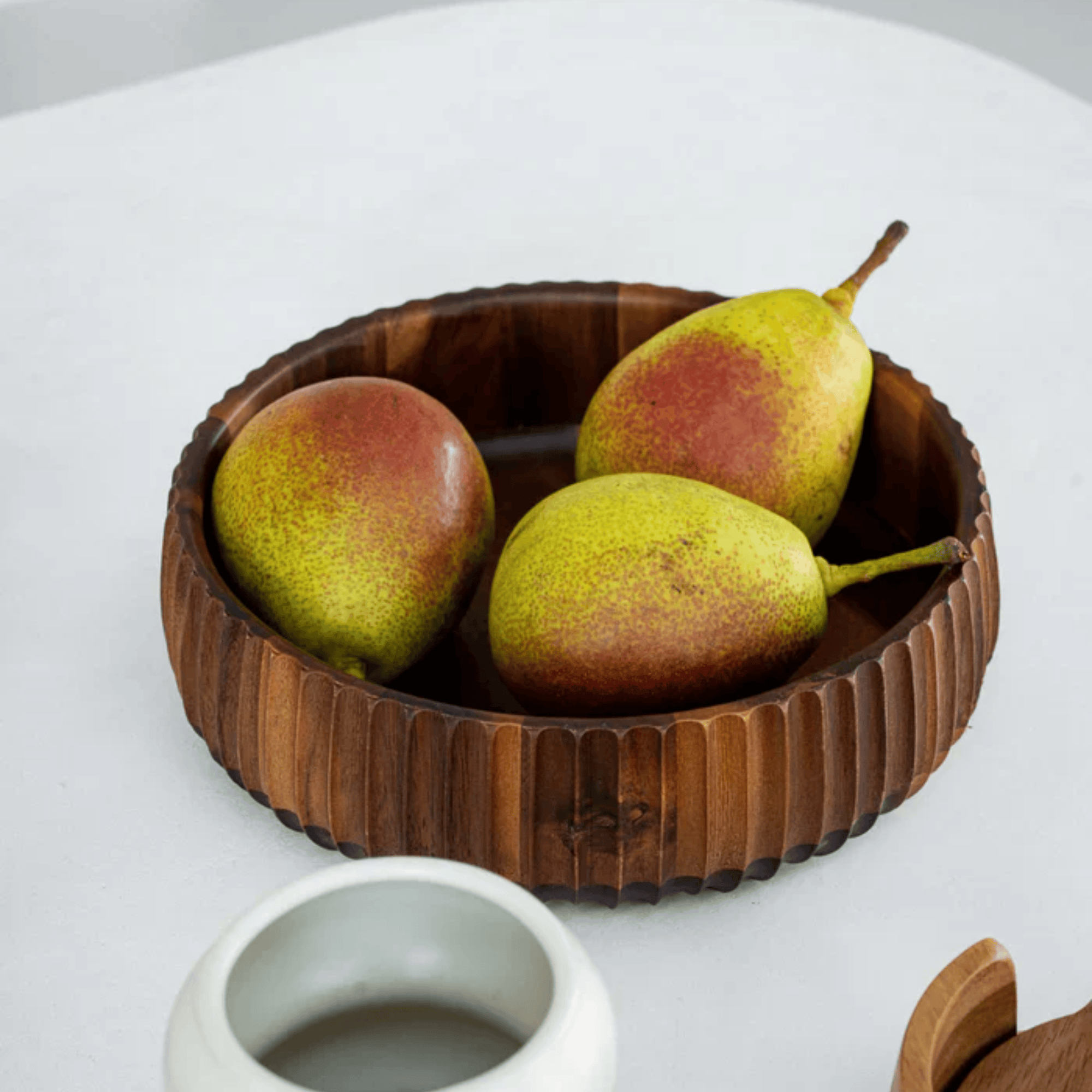ENSEMBLE DE 3 SALADIER EN BOIS D'ACACIA | 15CM | 19CM | 22CM