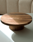 PLAT A TARTE A RAYURES EN BOIS D'ACACIA | 30CM