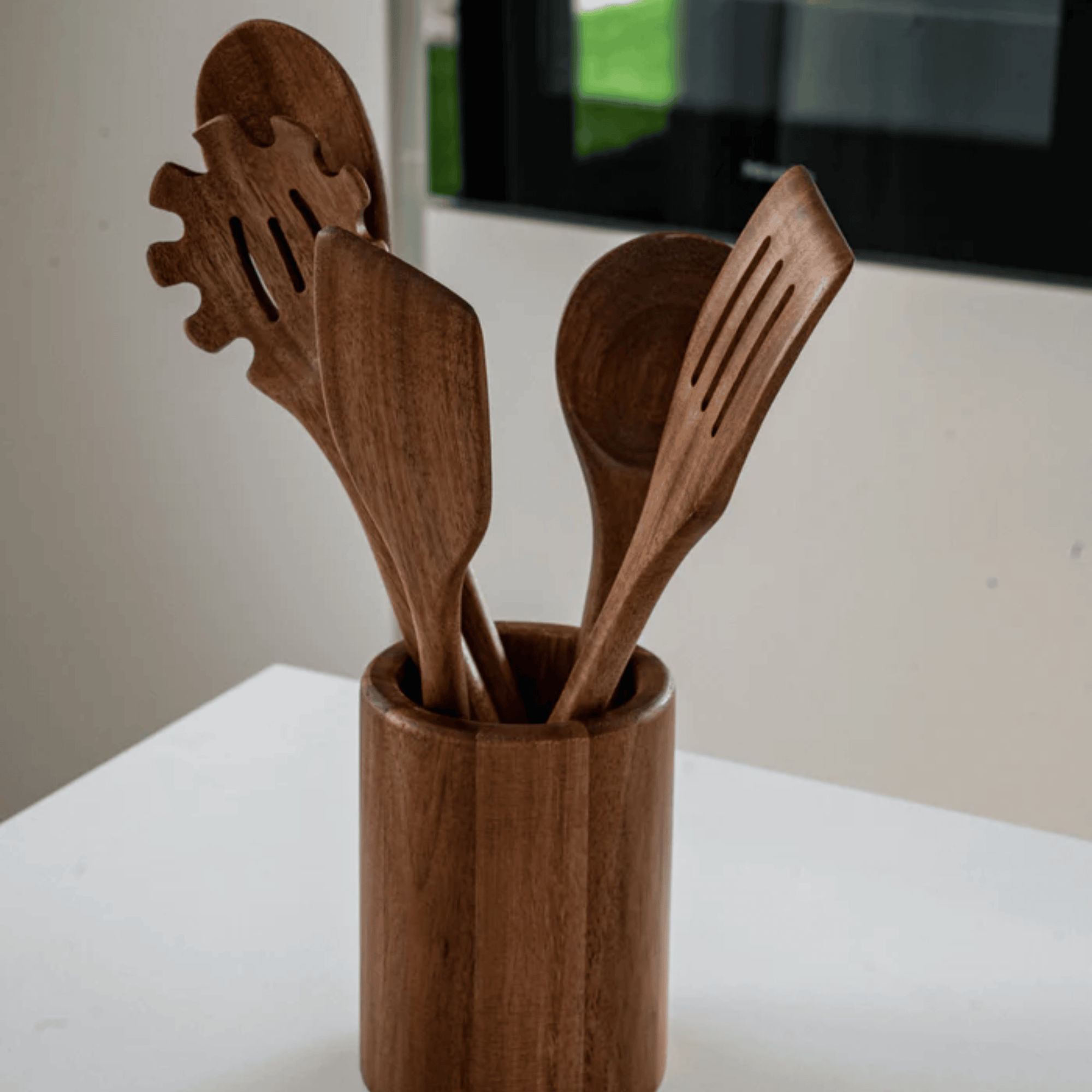 SET D'USTENSILES EN BOIS D'ACACIA | 6 PIECES