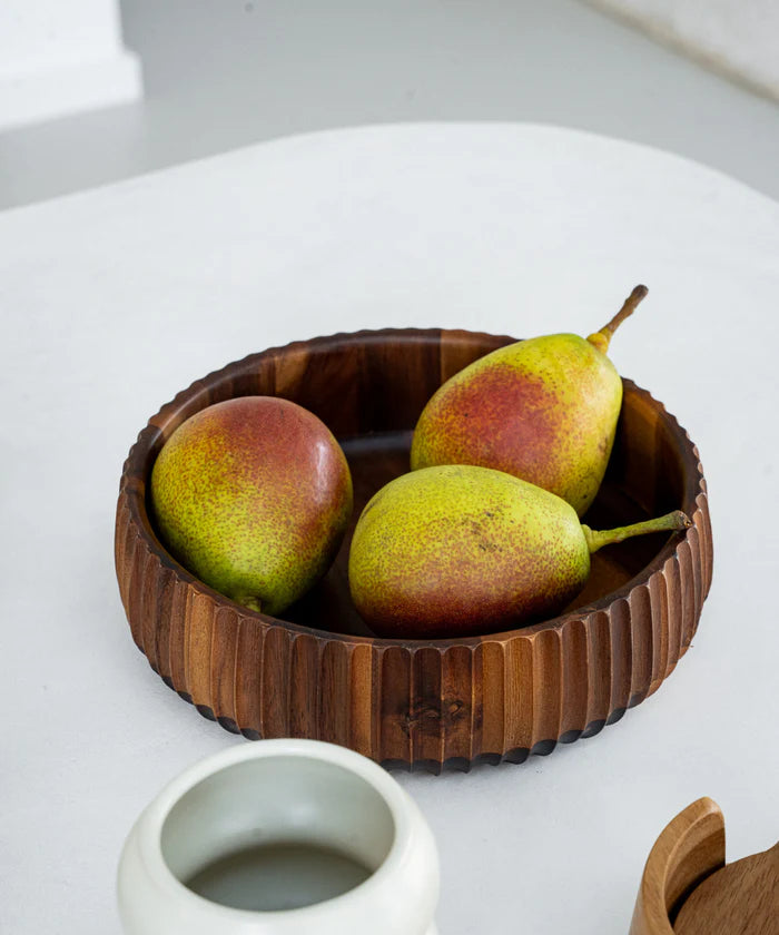 ENSEMBLE DE 3 SALADIER EN BOIS D'ACACIA 15CM / 19CM  / 22CM