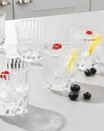 LOT DE 6 VERRE EN CRISTAL ADAGIO RCR 350ML