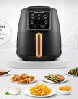 airfryer coloris rosiblack marque karaca _ alinda home