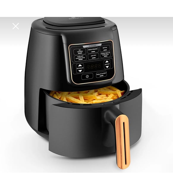 airfryer coloris rosieblack marque karaca - alinda home