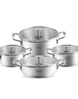 KARACA ALAZ BATTERIE DE CUISINE INOX 8 PIECES