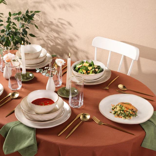 KARACA EARTH COLLECTION ARIA BEIGE 55 PIECES 12 PERSONNES - ALINDA HOME