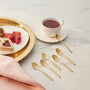 KARACA LOT DE 6 CUILLERE A CAFE BOREAS GOLD - ALINDA HOME
