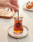 KARACA LOT DE 6 CUILLERE A CAFE BOREAS SILVER - ALINDA HOME