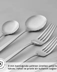 KARACA ENSEMBLE DE COUVERTS BRAGA 12 PERSONNES 84 PIECES - ALINDA HOME 
