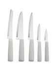 KARACA SET DE COUTEAUX ET USTENSILES AVEC SUPPORT BURBY CREME 14 PIECE - ALINDA HOME