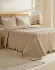 KARACA ENSEMBLE DE COUVRE LIT CAMILLE BEIGE 230x240cm