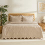 KARACA ENSEMBLE DE COUVRE LIT CAMILLE BEIGE 230x240cm