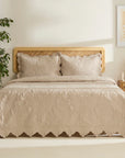 KARACA ENSEMBLE DE COUVRE LIT CAMILLE BEIGE 230x240cm