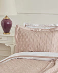 KARACA ENSEMBLE DE PARURE DE LIT BRIDE COLL CARINA ROSE PASTEL 8 PCES