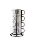 KARACA STAND A CAFE AVEC 4 TASSES 180ML