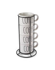 KARACA STAND A CAFE AVEC 4 TASSES 180ML