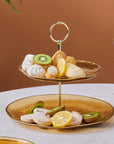 KARACA SERVICE A DESSERT DUNE AMBER 7 PIECES - ALINDA HOME 