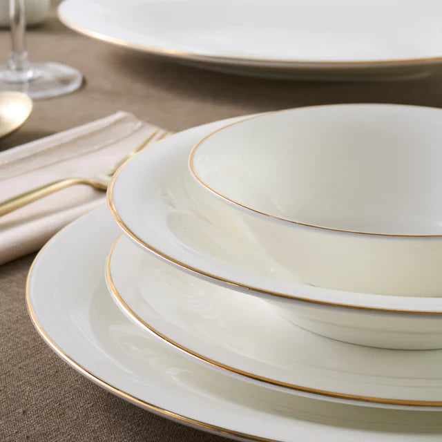 KARACA FINE PEARL SERVICE DE TABLE NEW FAME GOLD 12 PERS. 58 PIECES - ALINDA HOME 