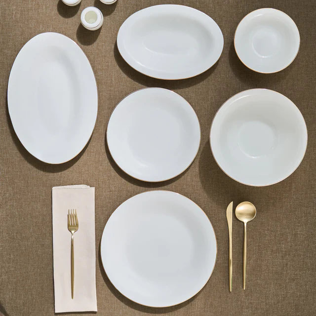 KARACA FINE PEARL SERVICE DE TABLE NEW FAME GOLD 12 PERS. 58 PIECES - ALINDA HOME 