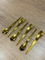 FERVEO LOT DE 6 CUILLIERE A CAFE SHINY GOLD
