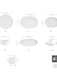 KARACA SERVICE A BRUNCH STREMLINE HOLE 34 PIECES 6 PERSONNES