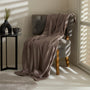KARACA COUVERTURE POLAIRE LEAVES TAUPE 130X150CM