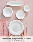 KARACA FINE PEARL SERVICE A BRUNCH NEW FAME PLATIN 6 PERS. 26 PIECES