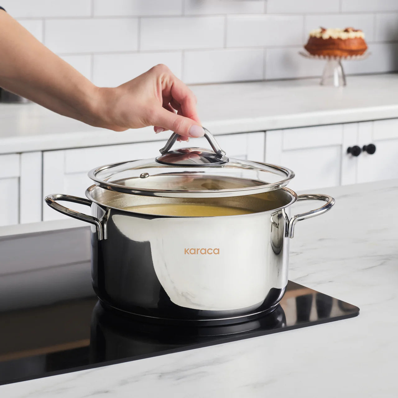 KARACA BATTERIE DE CUISINE ADA EN ACIER INOXYDABLE V2 12 PIECES