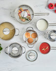 KARACA BATTERIE DE CUISINE ADA EN ACIER INOXYDABLE V2 12 PIECES