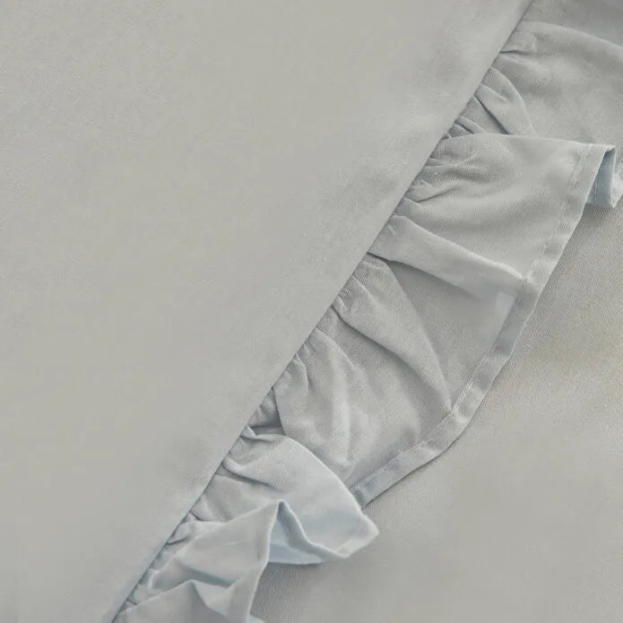 KARACA PARURE DE HOUSSE DE COUETTE RUFFLE BLEU AZUR 200X220CM